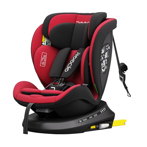 Reecle I-Size 360 Girevole Seggiolino Auto con ISOFIX, 40-150cm(Gruppo 0 + 1/2/3,...