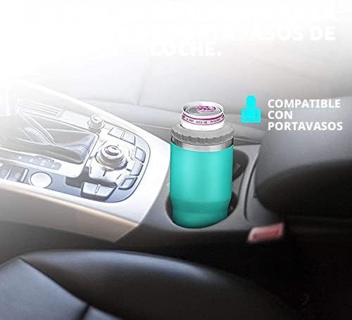 Miniatura 9 de Gteller Aislante 4 En 1 De Acero Inoxidable Para Latas Botellas, Tapas Bidireccionales De 14 Onzas, Enfriador De Latas Aislado Sus, Soporte Para Botella De Cerveza Negro