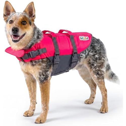 Outward Hound Granby Splash Dog Life Jacket, Life Vest, Pink, Medium