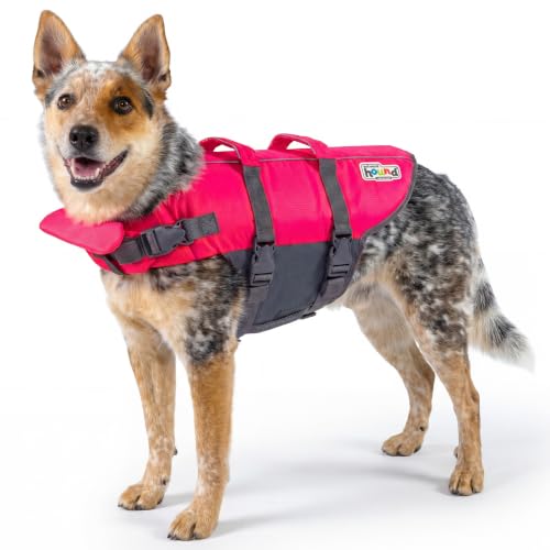 Outward Hound Granby Splash Dog Life Jacket, Life Vest, Pink, Medium