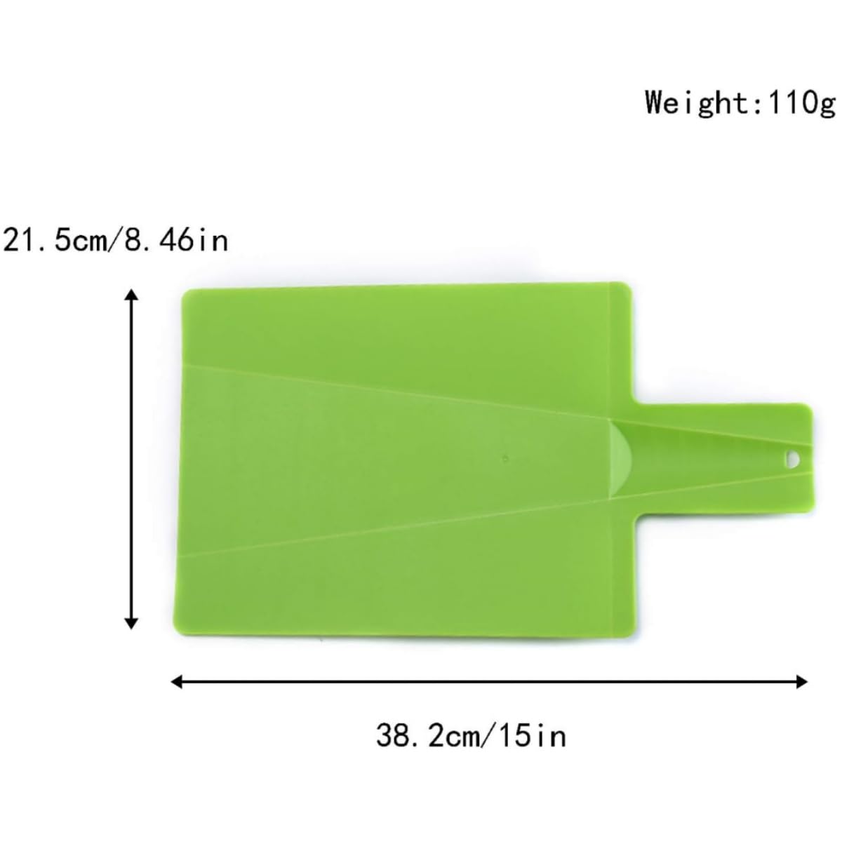 Planche à Découper Pliable,Bac à Drip Plateau antidérapante,planche à découper en plastique avec poignée,pour cuisine,pique-nique,couper des fruits,des légumes,de la viande,38.2 x 21.5 cm