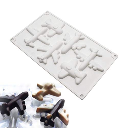 Aerveal Baking Pan,5 Cavity Aircraft Airplane Silicone Mold Fondant Mousse Cake Mould Baking Tool #TOP3