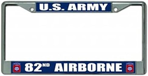 US Army 82nd Airborne Photo License Plate Frame