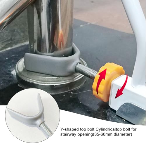 4 Stück Y Spindel Für Treppenschutzgitter,Safety First Treppenschutzgitter,Treppengitter, Y-Spindel Druckschrauben M10 Für Sicherheitstüren,Kindertüren,Treppenschutztüren,Geeignet Für Babys,Hunde