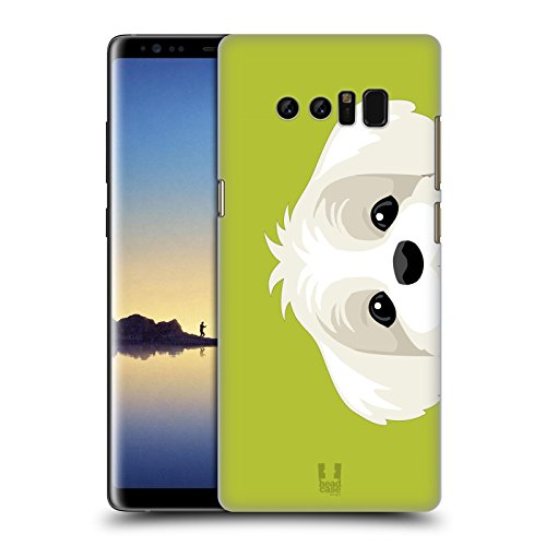 Image of Head Case Designs Puppy Peeking Animals Hard Back Case Compatible With Samsung Galaxy Note8 / Note 8