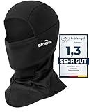BAONUOR Gesichtshaube | Balaclava Winter Sturmhaube Fahrrad Motorrad Ski Schlauchtuch für Damen & Herren, schwarz