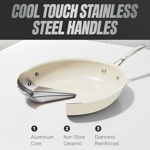 image for Gotham Steel 12 Pc Ceramic Cookware Set Nonstick, Ceramic Pots and Pan