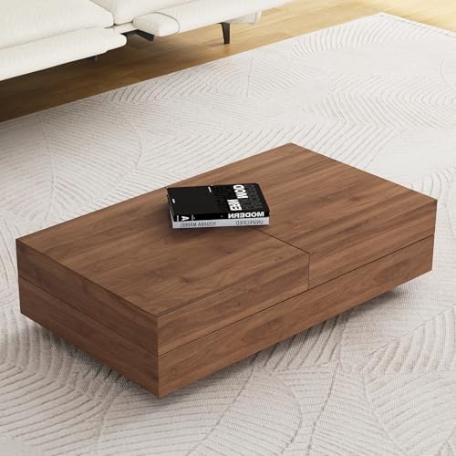 Mid-Century Modern Expandable Coffee Table (47.2"-81.8"