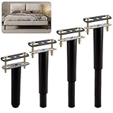 【Breiter Anwendungsbereich】Bettfuß höhenverstellbar kann nicht nur die Stabilität des Bettes erhöhen und die Schlafqualität verbessern, sondern kann auch auf Sofas, Couchtischen, Schränken, TV-Schränken, Kleiderschränken, Nachttischen und anderen Möbeln verwendet werden