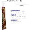 Amazon.com: 4 Pcs Plastic Rug Storage Bags with 10 Ties,Fits Rugs up to ...
