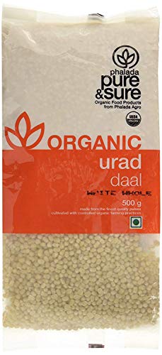 Pure & Bien sûr Urad Blanc entier biologique Dal, 500 g Cover