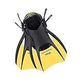 U.S Divers Trek Fin - Compact Snorkel Fins for Travel, Yellow, Medium (Men's 7-10, Women's 8.5-11.5)