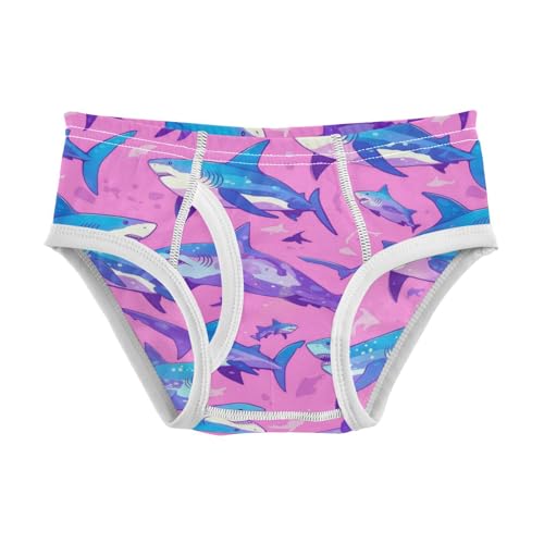 Wusikd Cute Fishes Boys' Underwear Cotton Pink Boys Briefs Soft Toddler Underwear 2T