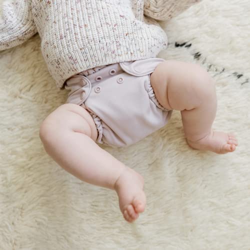 Esembly Cloth Diaper Outer, Swim and Waterproof Cloth Diaper Cover, Leak-Proof and Breathable Layer, Reusable with Snap Closure - Amethyst, Size 1 (7-17lbs) by Esembly - Image 2