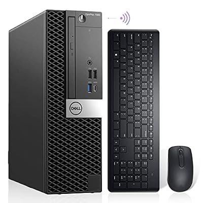 Dell OptiPlex 7060 Windows 11 Pro Desktop Computer SFF,Intel 8th Gen i7-8700 Hexa Core,32GB DDR4 Ram New 1TB NVMe M.2 SSD,AX210 Built-in WIFI 6E & Bluetooth 5.2,New Wireless Keyboard & Mouse (Renewed)