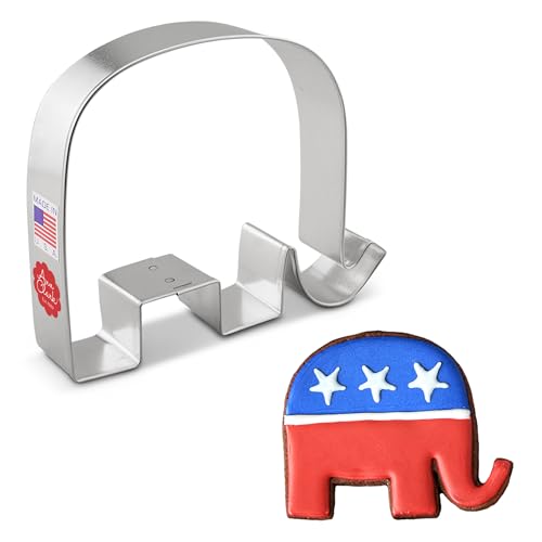 Republican GOP Elephant Cookie Cutter 3.5