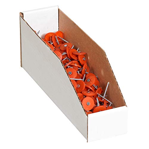 Boxes Fast BFBINEB123 Open Top Bin Boxes, 3\" x 12\" x 4 1/2\", White (Pack of 50) - Thumbnail 3