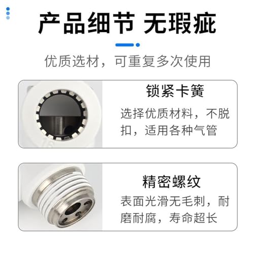 Cilindro M5-01 ajustable con conector rápido neumático SL4-02 y válvula de flujo 5