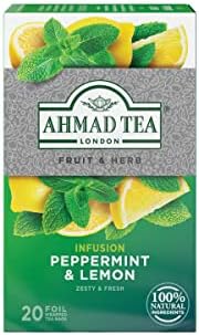 Ahmad Tea Peppermint & Lemon Fruit & Herbal Infusion - 20 Teabags