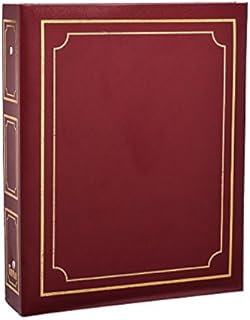 Arpan Deluxe Large Self Adhesive Ring Binder Photo Album 40 Sheets/80 Sides - Burgundy