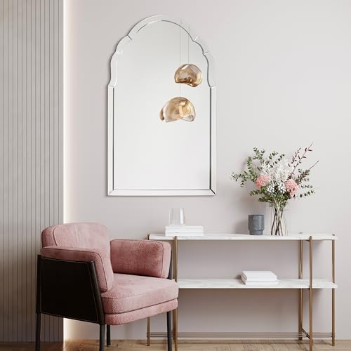 Empire Art Direct Elegant Arch Wall Mirror, for Vanity, Bathroom,