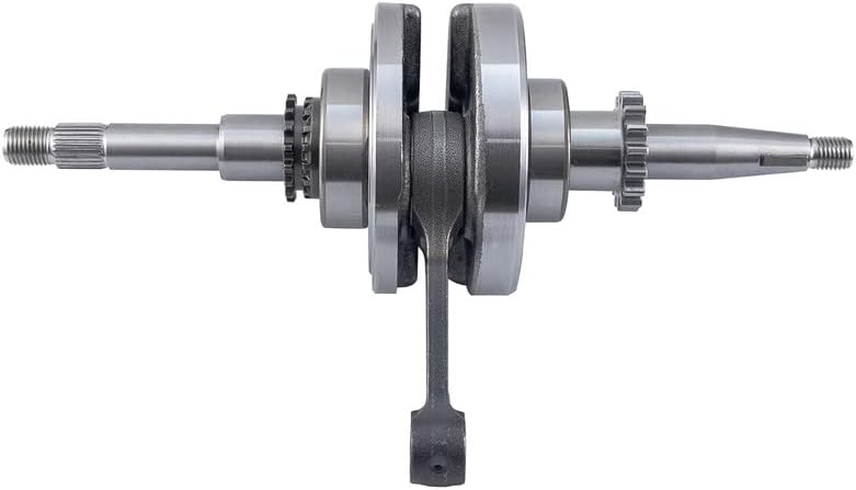 16 Teeth Crankshaft Assembly Compatible with GY6 QMB139 50cc-80cc Chinese Scooter ATV with 4 Stroke Engines