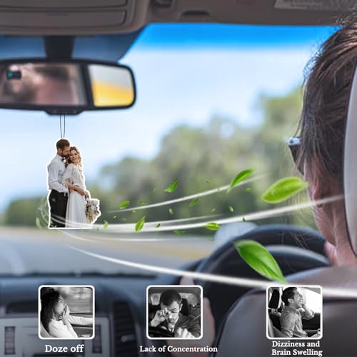 Image of Custom Air Freshener for Car, Personalized Air Fresheners,Custom Double Sided photo Air Freshener, for Wardrobe,Bathroom and Hanging Ornaments 6 Count (Pack of 1)