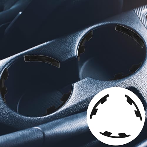 6 Piezas Limitador Portavasos Negro para Autos miniatura 7