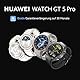 HUAWEI Watch GT 5 Pro 46 mm Smartwatch, Kunstvolles Design,Sportfunktionen auf Profi-Niveau,Health-Tracking, EKG-Monitoring, bis zu 14 Tage Akkulaufzeit, GPS, Bluetooth-Anrufe, iOS & Android, Schwarz