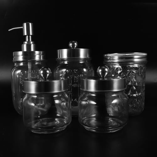 Set de Baño Accesorios contra el Desorden del Lavabo con Dispensador Espumoso y Portacepillos 8