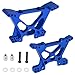 HobbyPark Aluminum Front & Rear Shock Tower Upgrade Parts for 1/10 Traxxas Slash 4x4 Replacement of Part 6838 6839 (2-Pack) (Navy Blue)