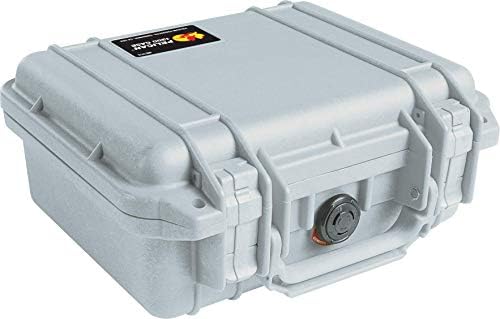Pelican 1200 Case With Foam (Silver)