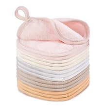 15 Pcs Reusable Makeup Remover Cloths, Ultra Soft Makeup Eraser Cloths for Face, Microfiber Makeup Remover Towels for All Skin Types, 5" x 5", Multicolor