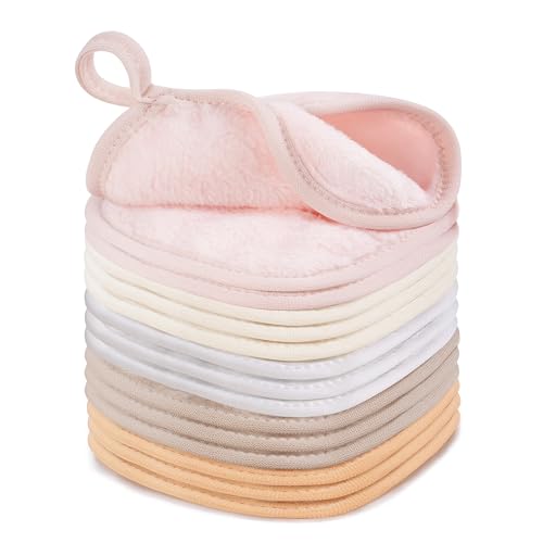 15 Pcs Reusable Makeup Remover Cloths Ultra Soft Makeup Eraser Cloths for Face Microfiber Makeup Remover Towels for All Skin Types 5 x 5 Multicolor