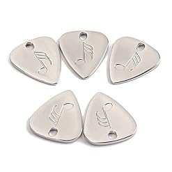 Healifty 5 médiators en métal Vintage pour Guitares acoustiques électriques Basses (Argent) - Les Beatles, Paul McCartney, John Lennon, RIngo Starr, George Harrison Healifty 5 médiators en métal Vintage pour Guitares acoustiques électriques Basses (Argent) – Image 3