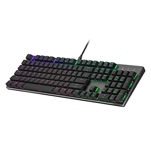 Image of Cooler Master SK652 Mechanical Keyboard with Low Profile Brown Switches, Improved Ergonomic Keycaps, and Brushed Aluminum Design