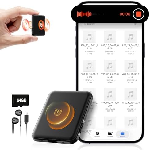 Amazon.com: Hypamutek Voice Activated Recorder 64GB - Double-Sided ...