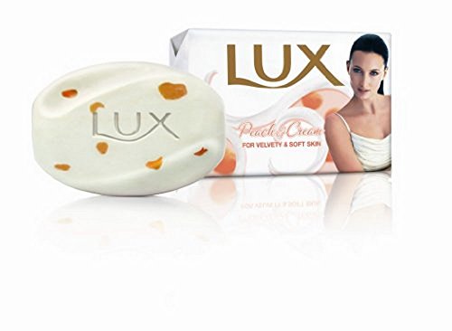 Lux Velvet Touch Indulgent Beauty Bar Soap with Peach & Moisturizing Whipped Cream 90g / 3.30 oz.