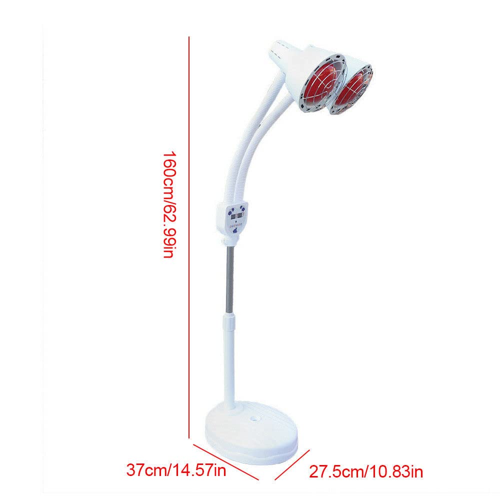 Lampe à Infrarouge ThermothéRapie Chauffante 275W Lampe Infrarouge Projecteur Lampe Chauffante LumièRe Rouge Lampe Soulage La Douleur Et La Fatigue