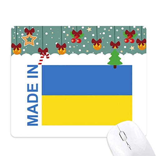 Tapis de souris de Noël en caoutchouc d'Ukraine pour un bureau chaleureux en hiver