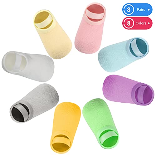 Geyoga 8 Pairs Baby Non Skid Anti Slip Socks Toddler Girls Boys Socks with Grip for Newborn Infants 0-36 Months Slippers3