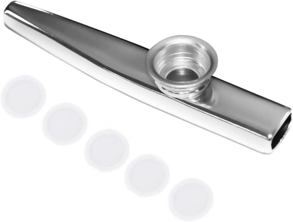 Kazoo with Diaphragm Silver