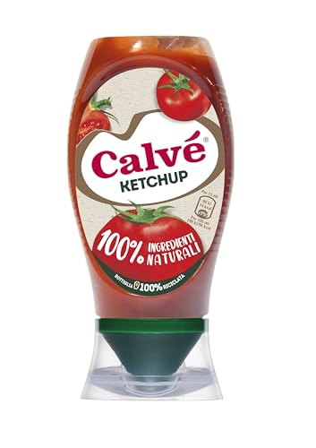 Calvé Ketchup, Formato 430 ml, Ketchup Classico, Senza Glutine, Senza Conservanti e Coloranti, Vegano
