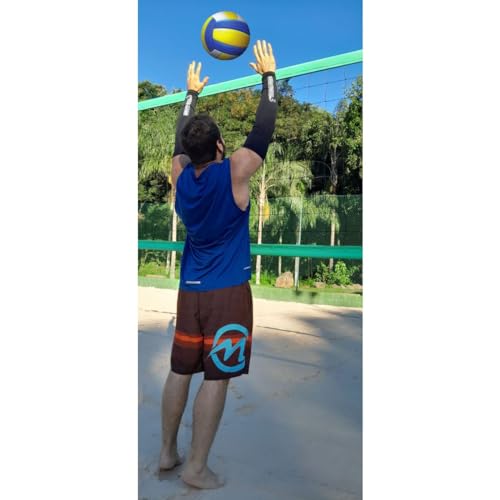 Manguito Manga de Compressão, BRN FITNESS, Leve Confortável Proteção UV Seca Rápido Esportes Vôlei