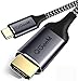 Produktbild QGeeM USB C auf HDMI Kabel (4K@60Hz), 6ft USB C zu HDMI Adapter (Thunderbolt 3 zu HDMI) Kompatibel mit iPad Pro/MacBook Pro 2019/2018, ChromeBook, Galaxy S10 / S9,Huawei p30/40,Mate 20/30