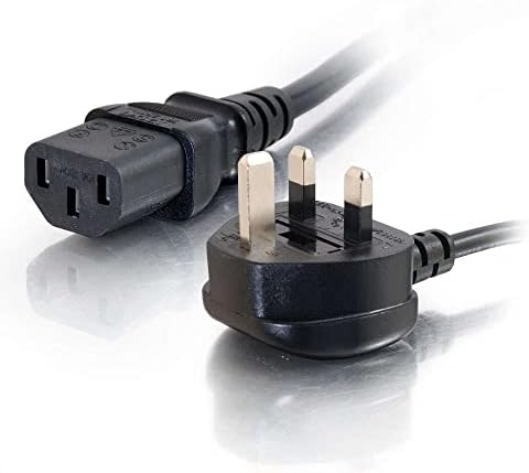C2G 88512 1 Metre UK Power Cable IECC13 to BS1363 3 Foot Kettle Lead Power Cord, Black - View 3