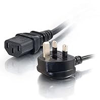 Replace your overused or misplaced power cable. This universal power cable is designed to work with most PC's, monitors, scanners, printers, projectors and musical/audio equipment. C2G 1 Metre 3 pin plug Power cable features a heavy duty cord, fully ...