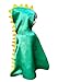 Dinosaur Cape Costume Hood with Spikes Boy Girl Toddler Gift Green for Imaginative Easy Play