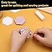 Veroave 300 Count Paper Piecing for Quilting, Quilting Templates, Paper Piecing Shapes Hexagon Templates Quilting Templates for Use in Quilting, Sewing(1 Inch)