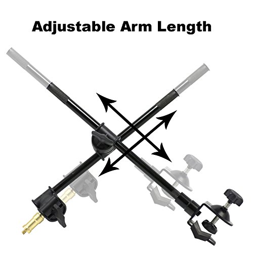 LimoStudio 360 Degree Rotating Magic Arm with Table Mounting Clamp and 1/4-inch Threaded Mounting Stud for Photo/Video Studio, AGG2495